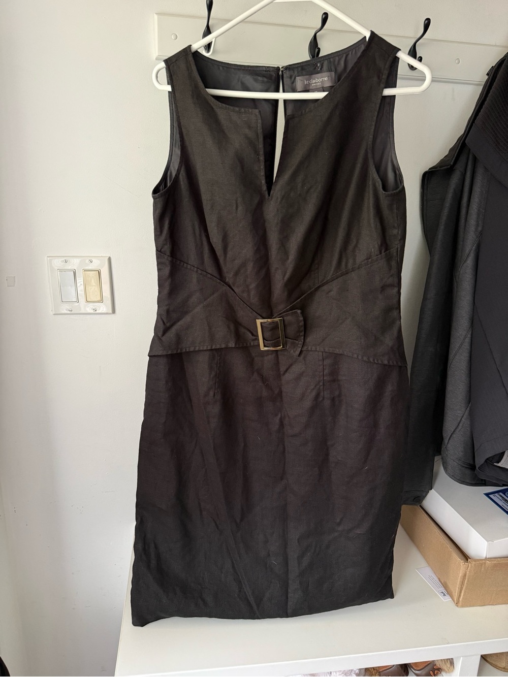 Liz Claiborne Black Linen Dress